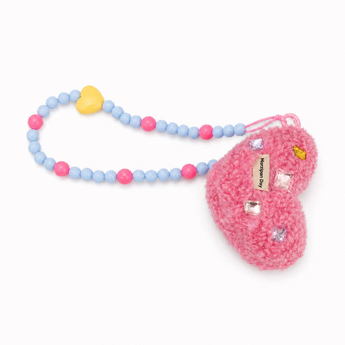 Berry Heart Phone Wrist Strap — Marzipan Day product image on white background