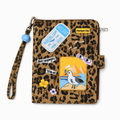 Leopard Patch Passport Organizer — Marzipan Day product image on white background
