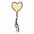 Leopard Fan Woven Bag Charm — Marzipan Day product image on white background
