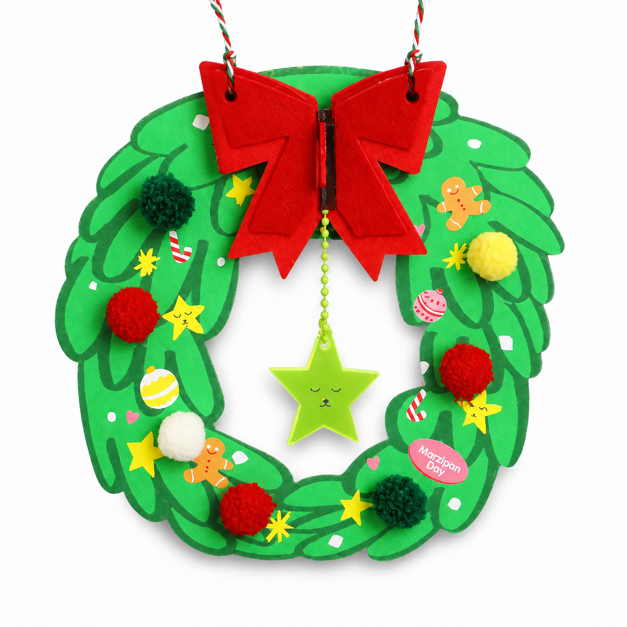 Holiday Bow Wreath — Marzipan Day product image on white background