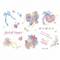Butterfly Day Temporary Tattoo Sheet on white background