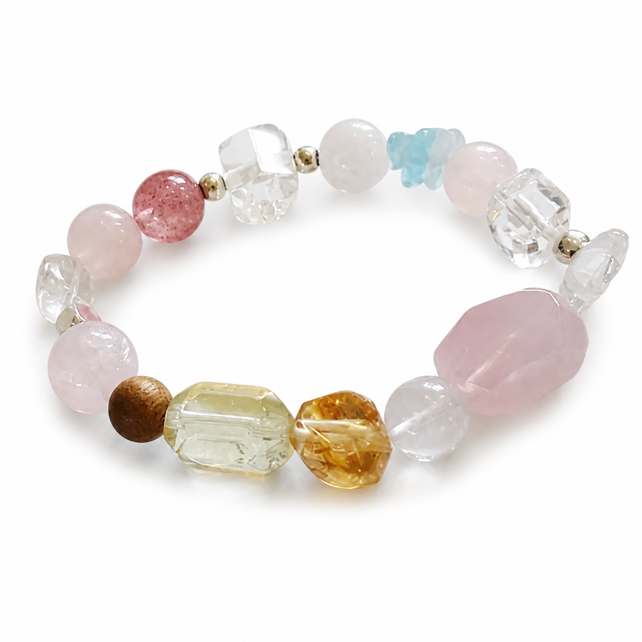 Color Story Beaded Bracelet on white background