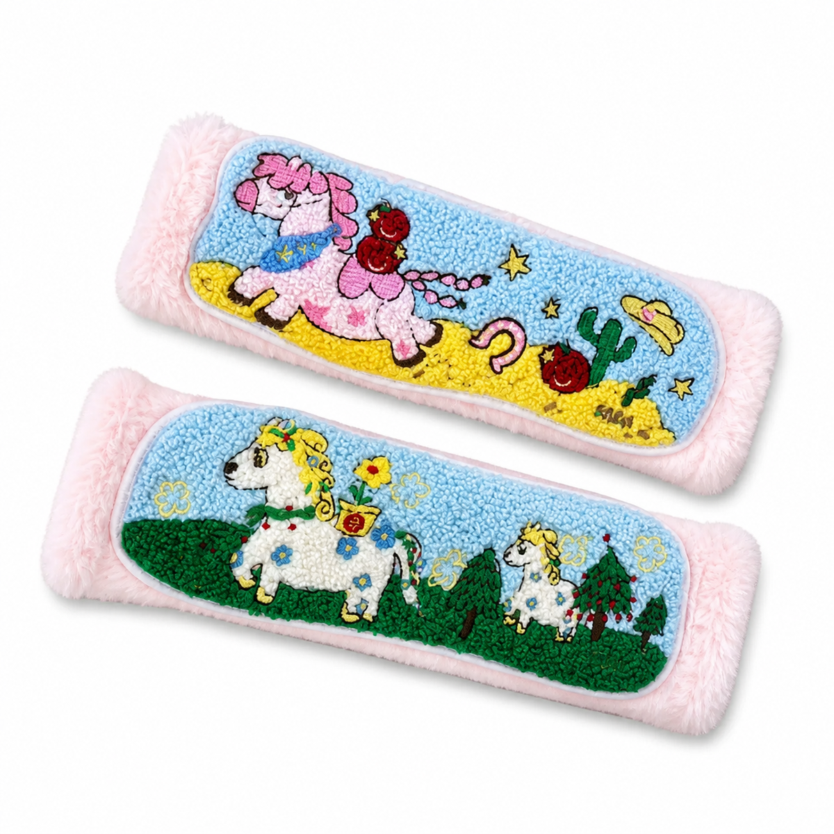Horse Story Seat Belt Pad on white background